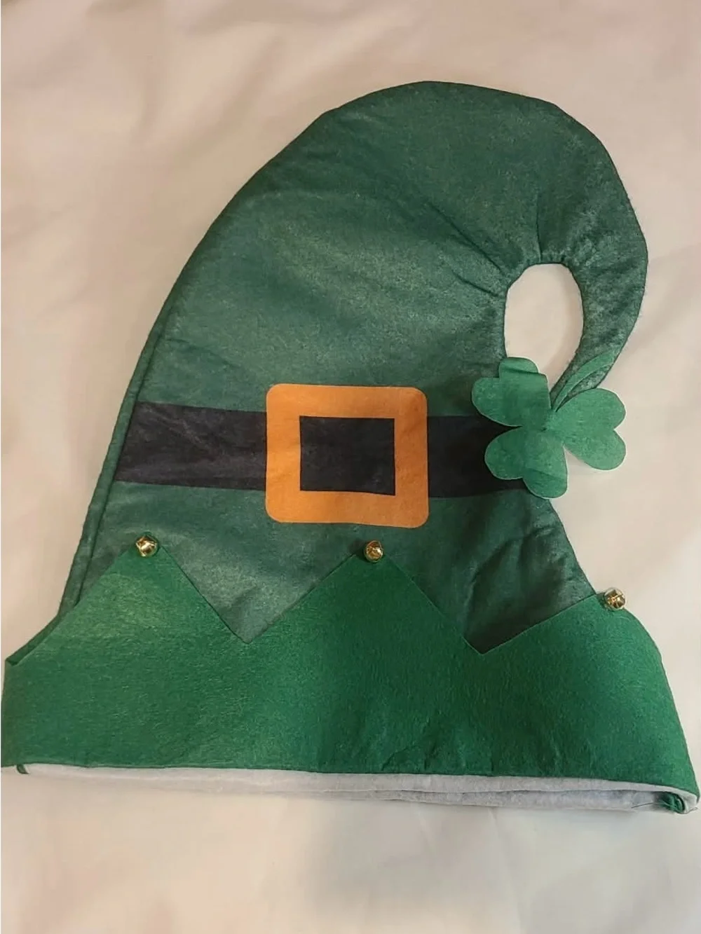 St. Patrick's Day Green 24 Felt Party Hats - Shamrock Elf Cap Pack